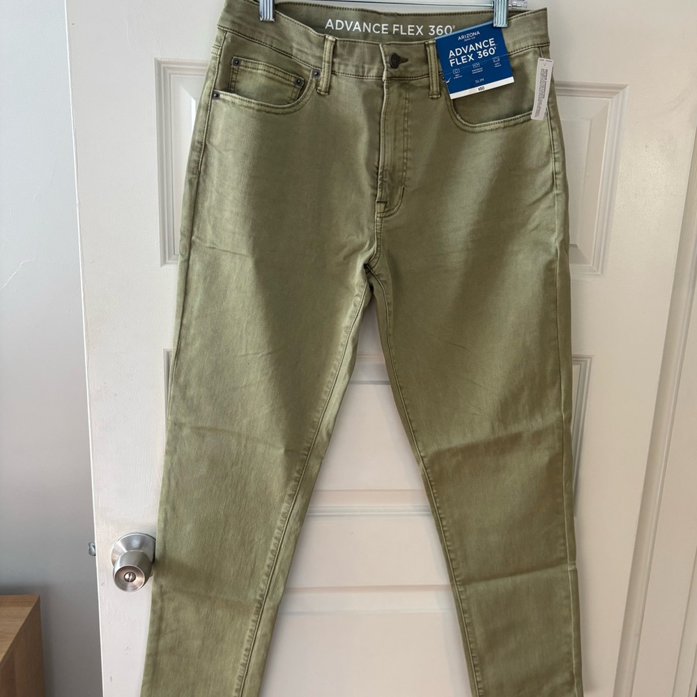 Arizona Jean Company Men's Olive Slim Jeans
